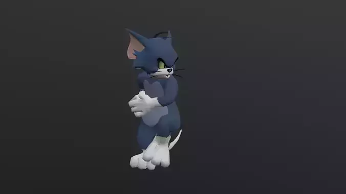 TOMC-026 Tom Cat Throwing Low-poly 3D model