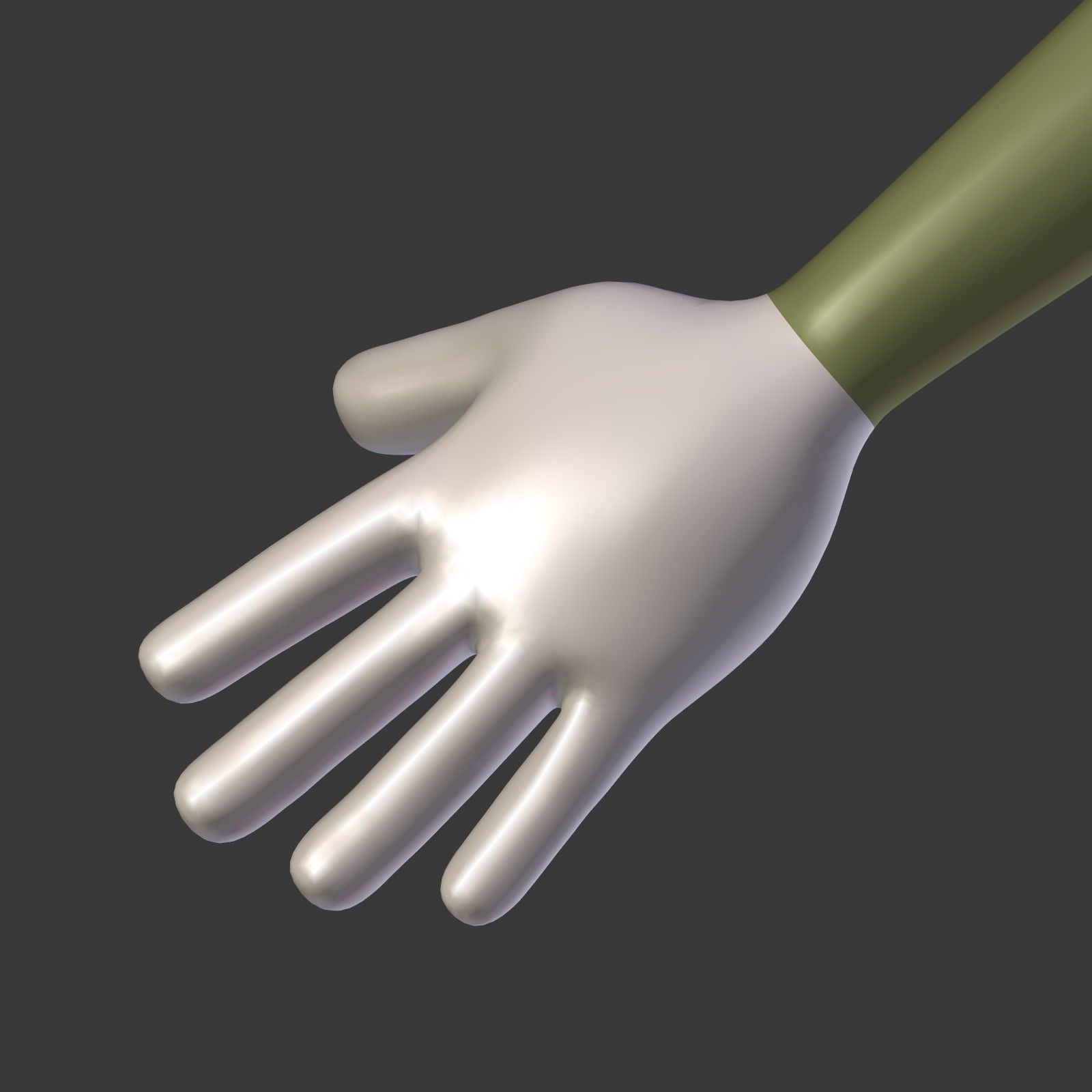 Cartoon Soldier - Stickman Low-poly 3D model_11