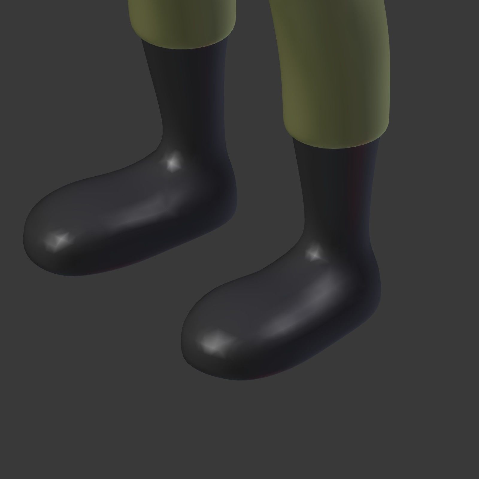 Cartoon Soldier - Stickman Low-poly 3D model_13