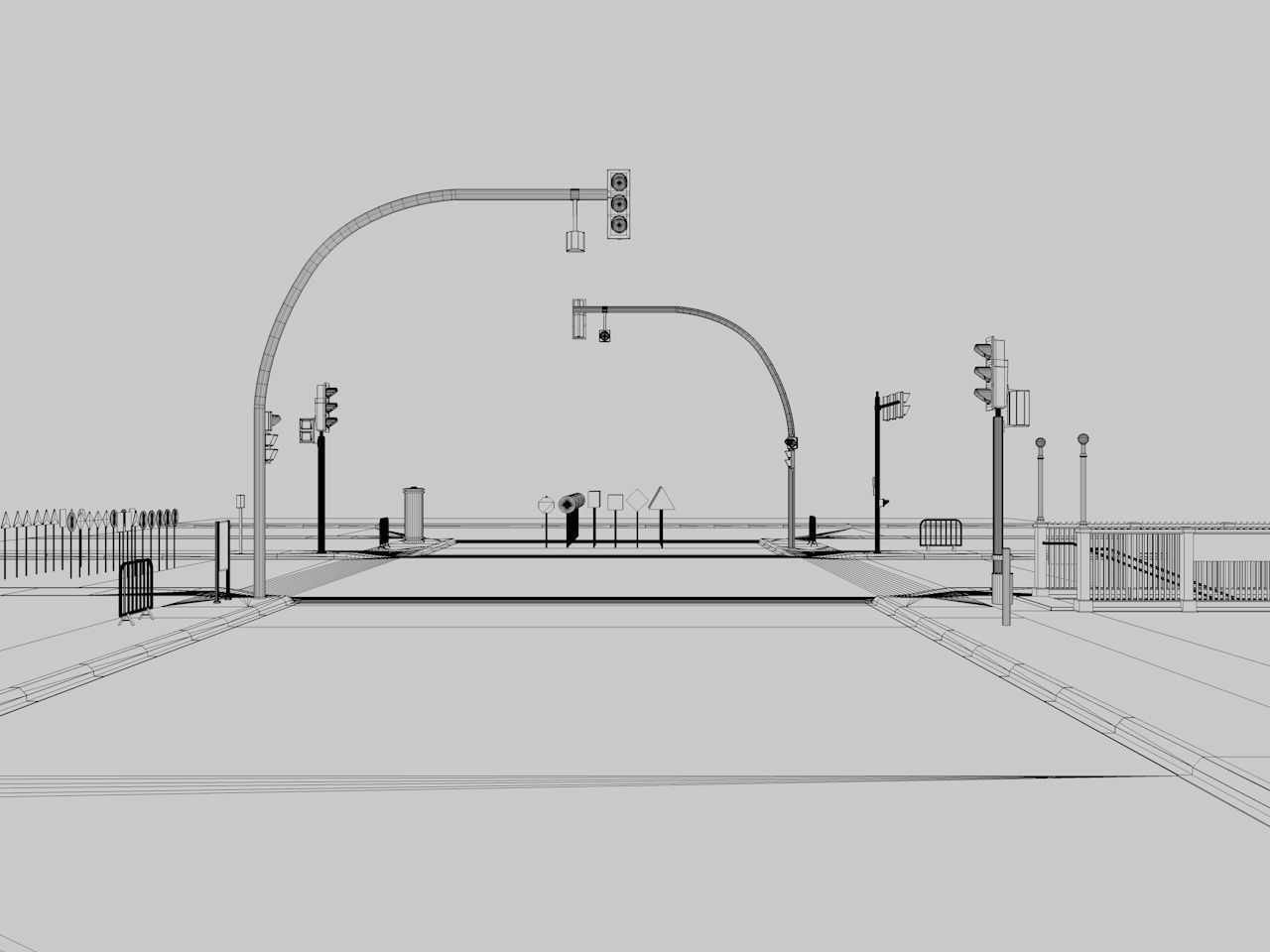 Road Street Collection 3D model_17