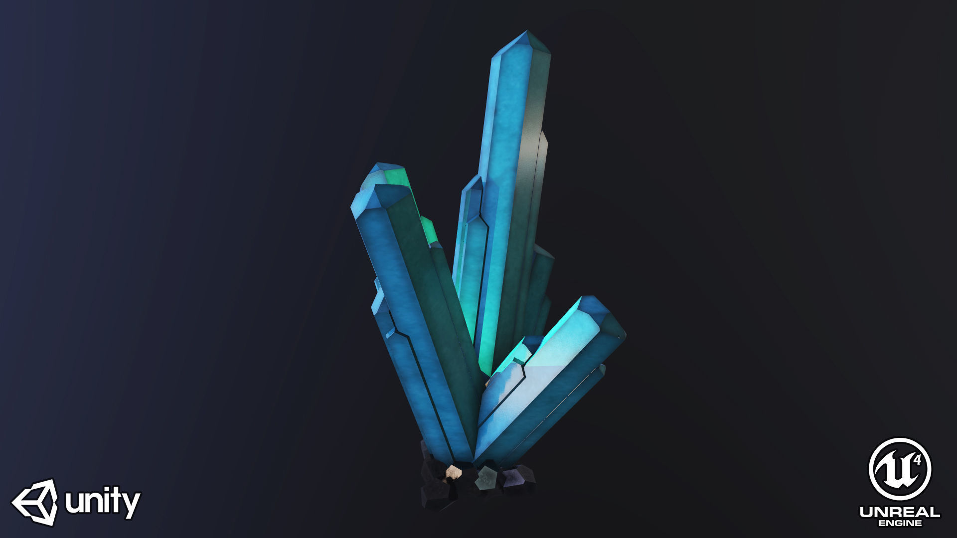 3D model Crystal PBR Model unity - crystals VR / AR / low-poly | CGTrader