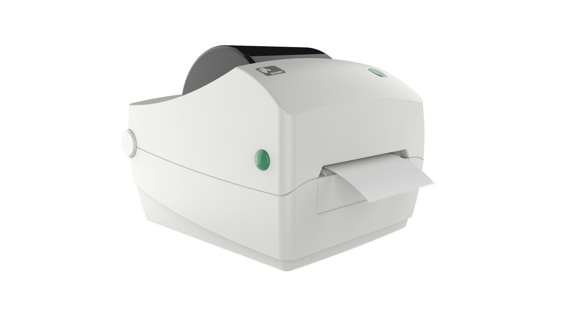 Thermal Label Printer Zebra GC420 T 3D model_2