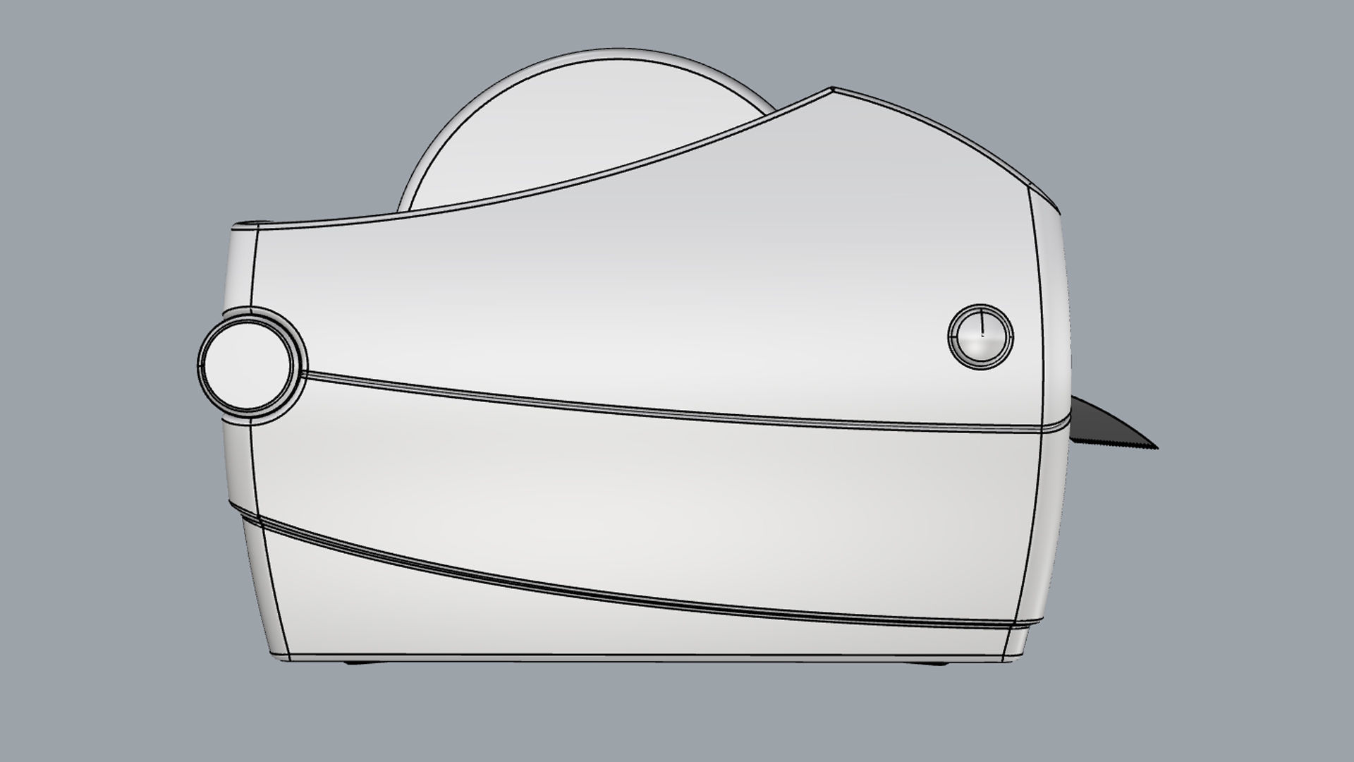 Thermal Label Printer Zebra GC420 T 3D model_17