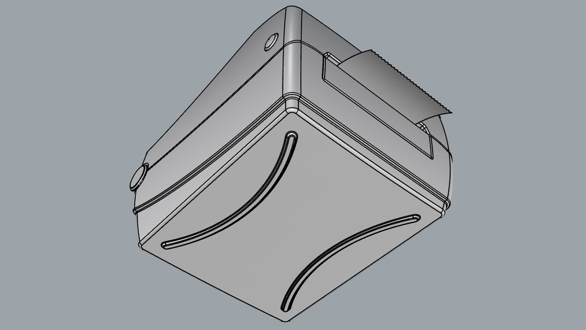 Thermal Label Printer Zebra GC420 T 3D model_19