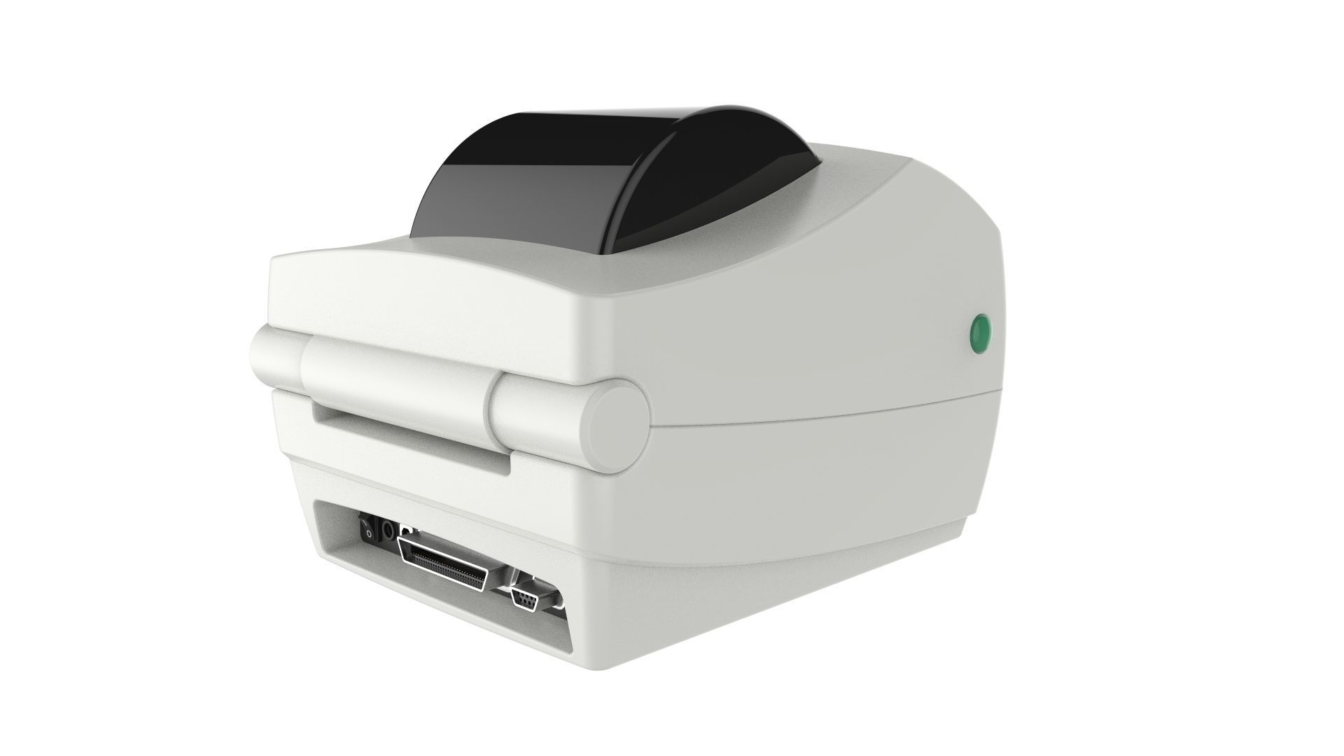 Thermal Label Printer Zebra GC420 T 3D model_4