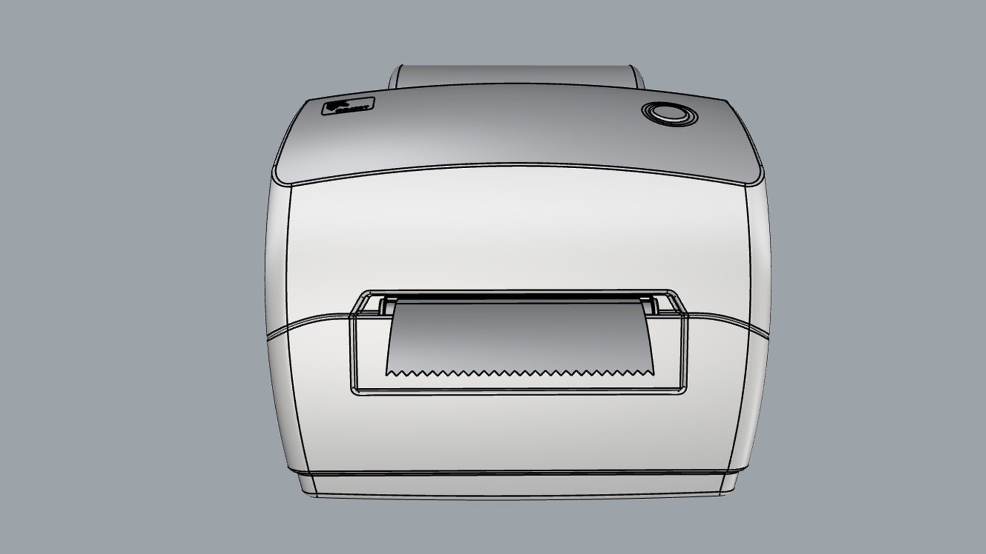 Thermal Label Printer Zebra GC420 T 3D model_14