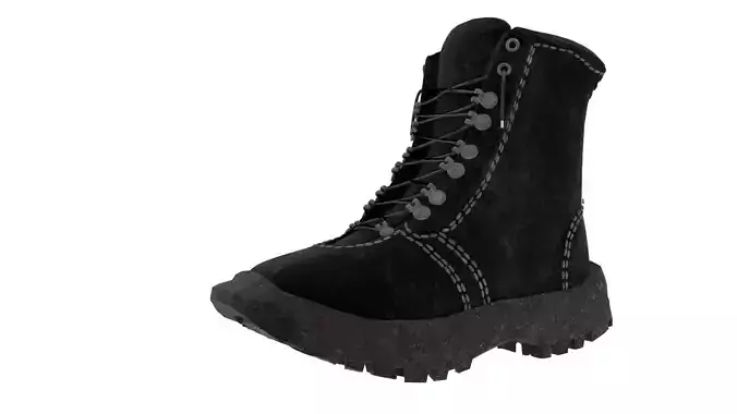 Rusty Black Boot Bota