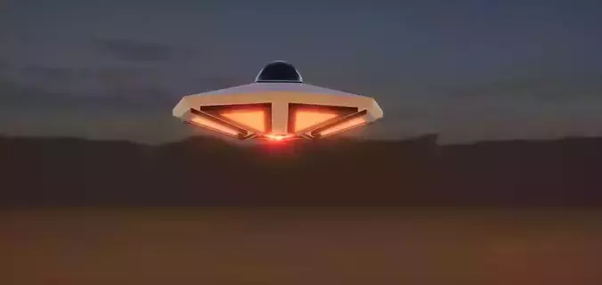 Sci-Fi Alien Flying Saucer UFO Spacecraft