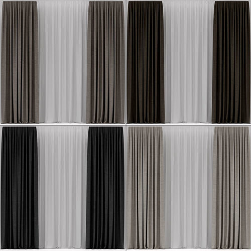 Curtains 3D model