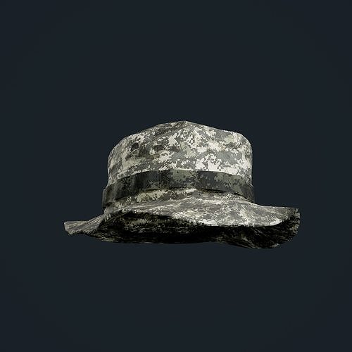 Military Hat Uniform Game Ready Low-poly 3D model