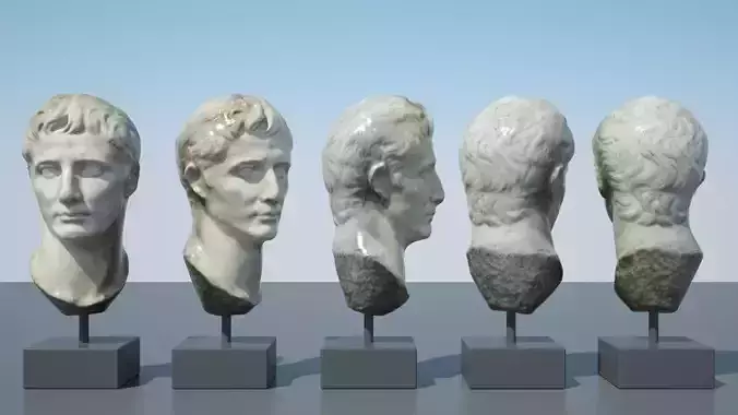 Augustus bust of ancient greek god