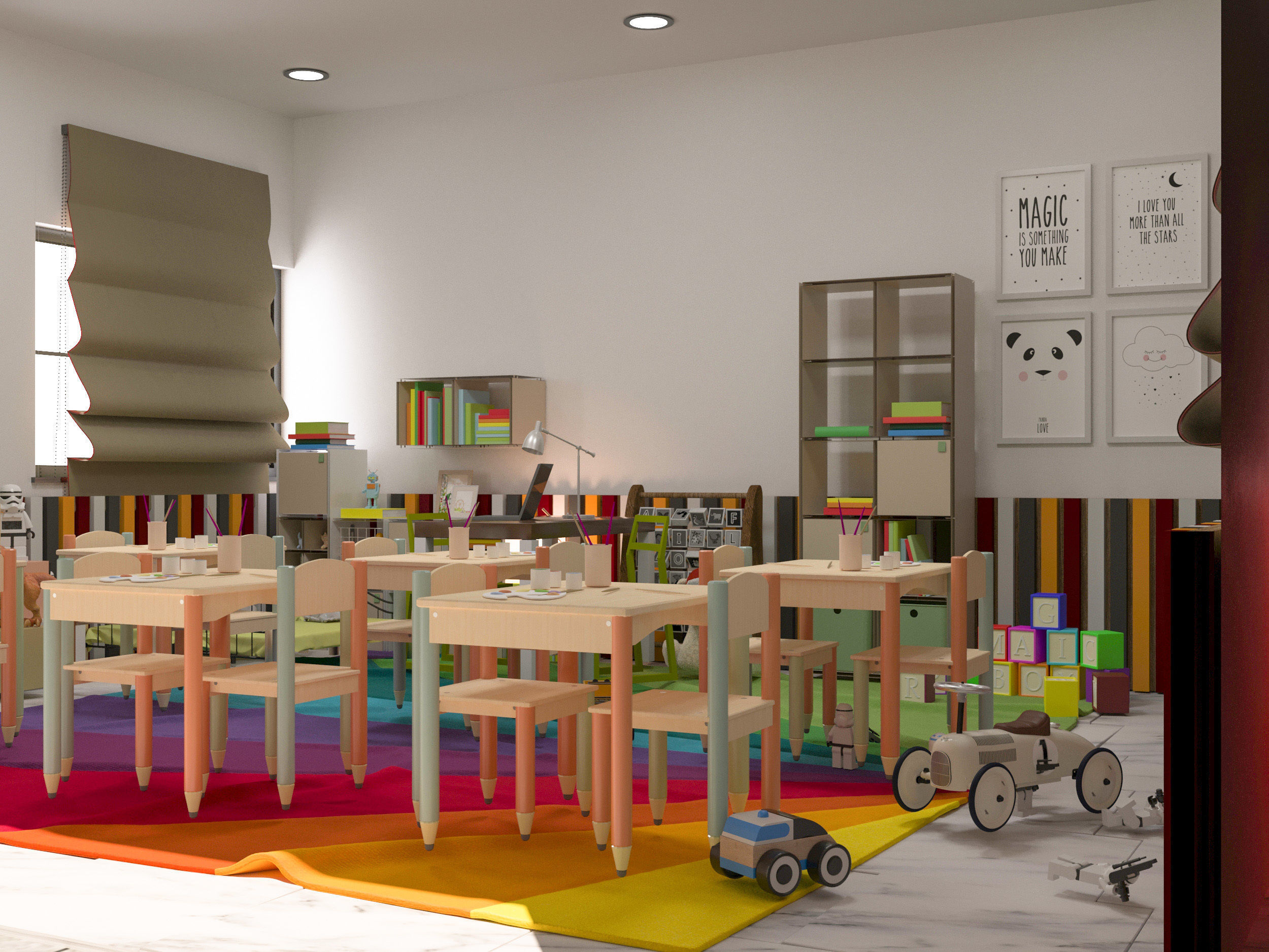 creche floor plan in video game 3D model_6