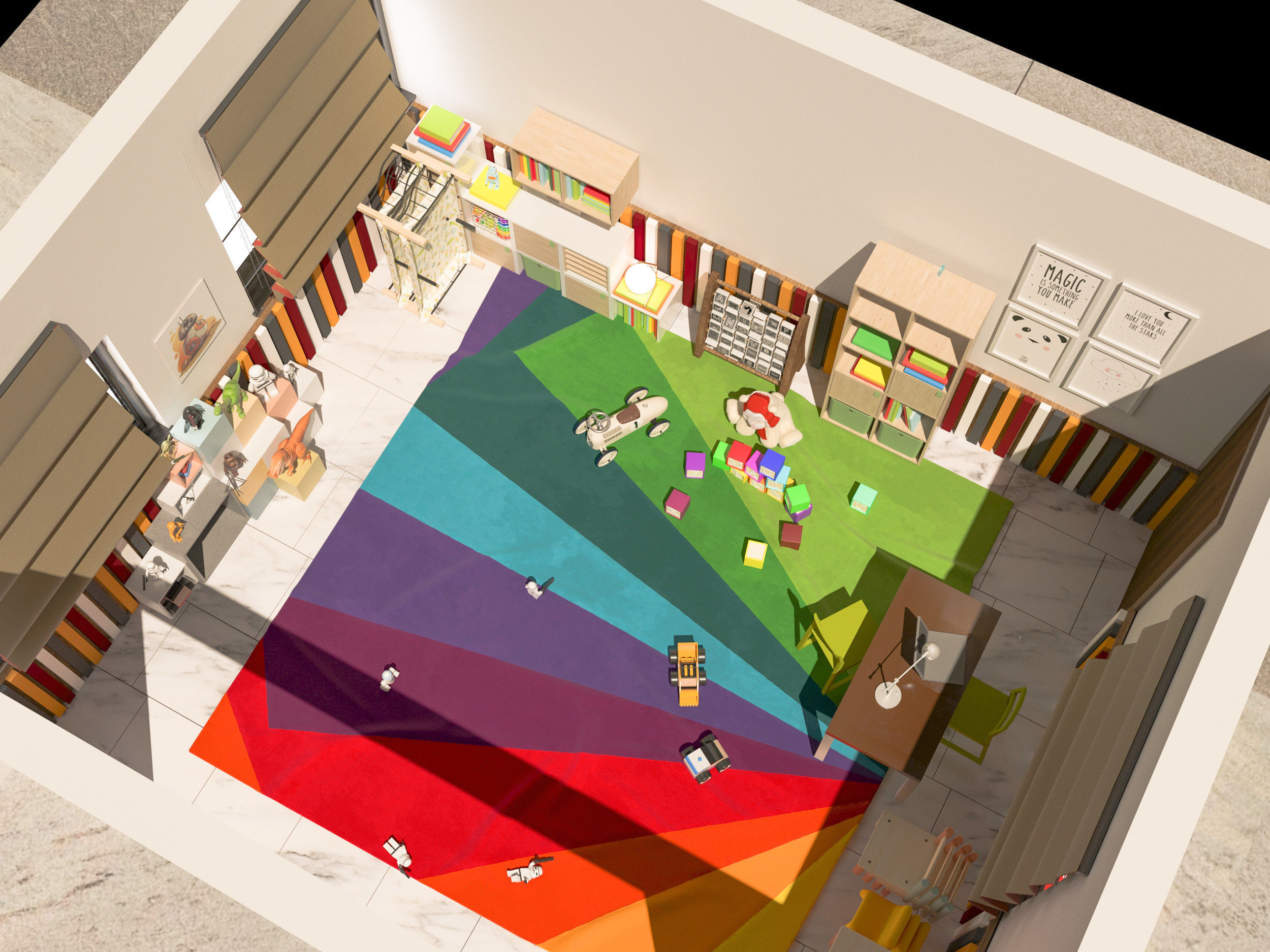 creche floor plan in video game 3D model_3