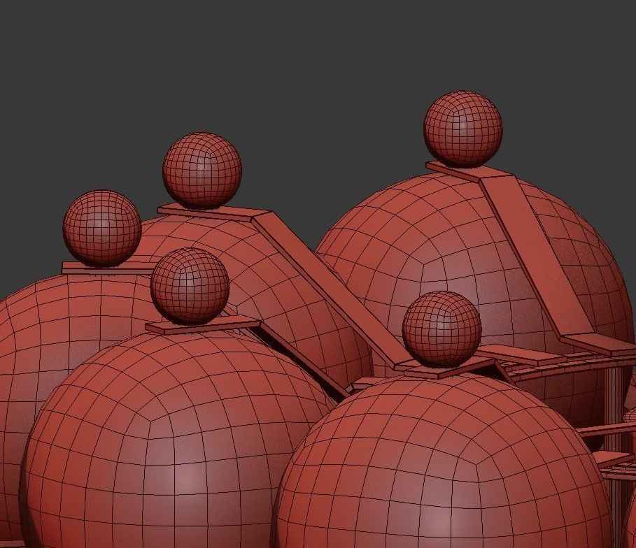 Beautiful Pair Of Chandeliers 3D model_1