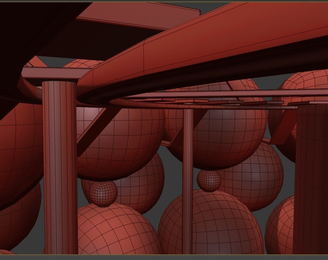 Beautiful Pair Of Chandeliers 3D model_5