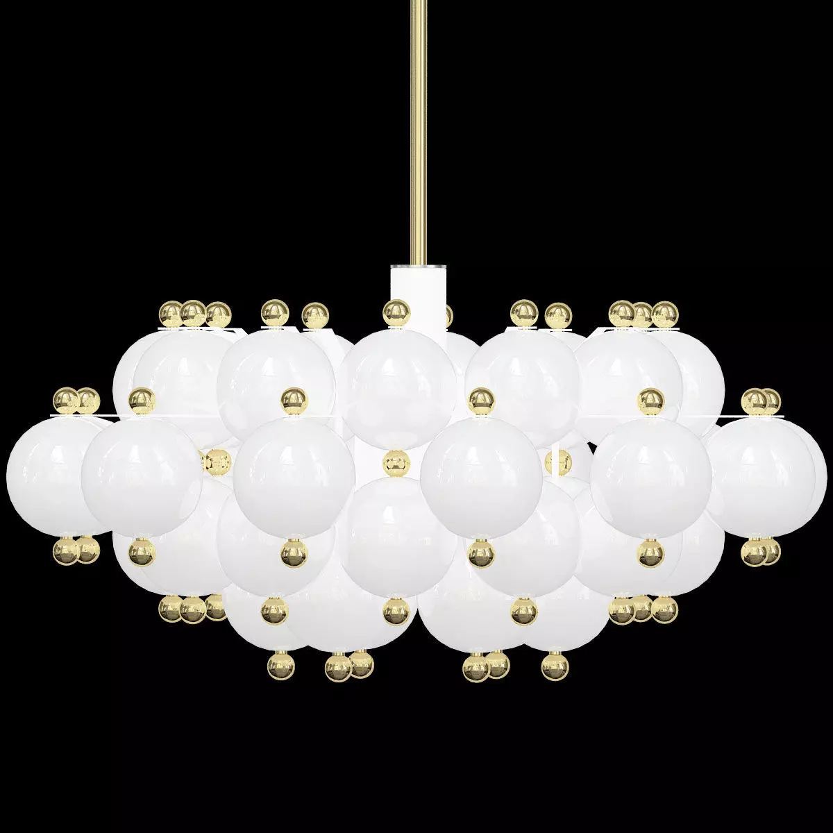 Beautiful Pair Of Chandeliers 3D model_0