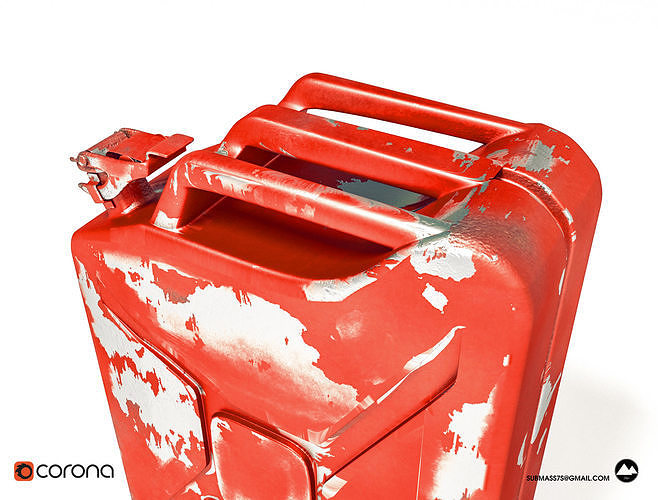 Fuel canister Low-poly Low-poly 3D model