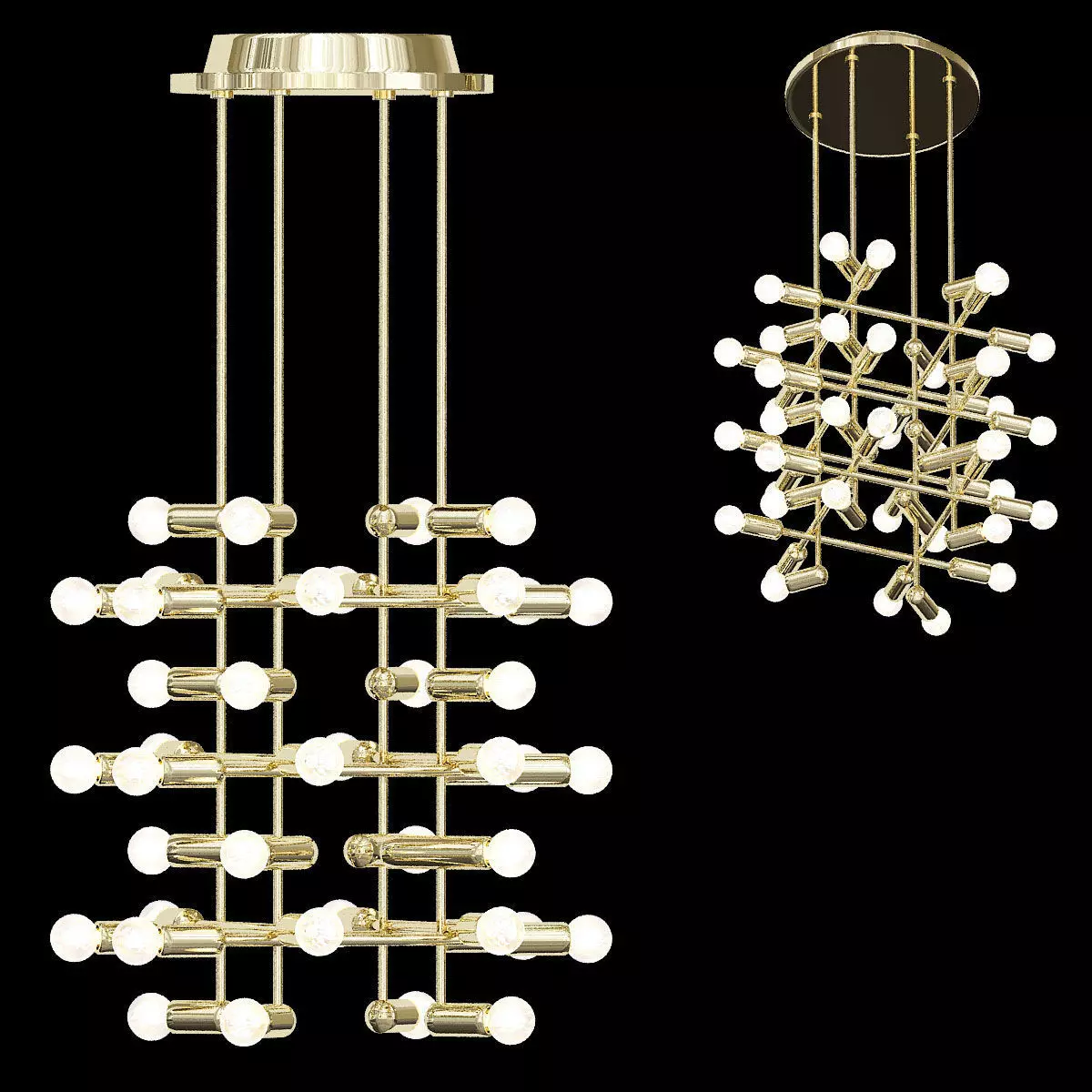 Arteriors Haskell Chandelier 3D model