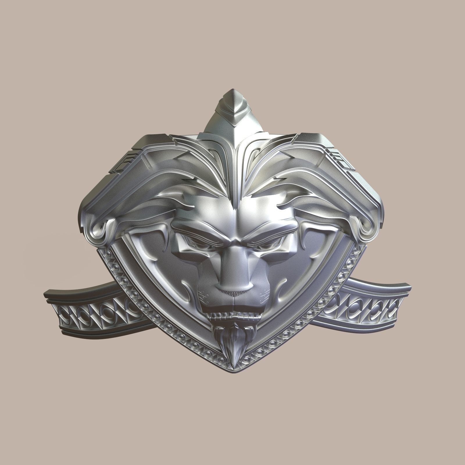 Anduin Wrynn Cosplay Armor element for cosplay 3D print model_3