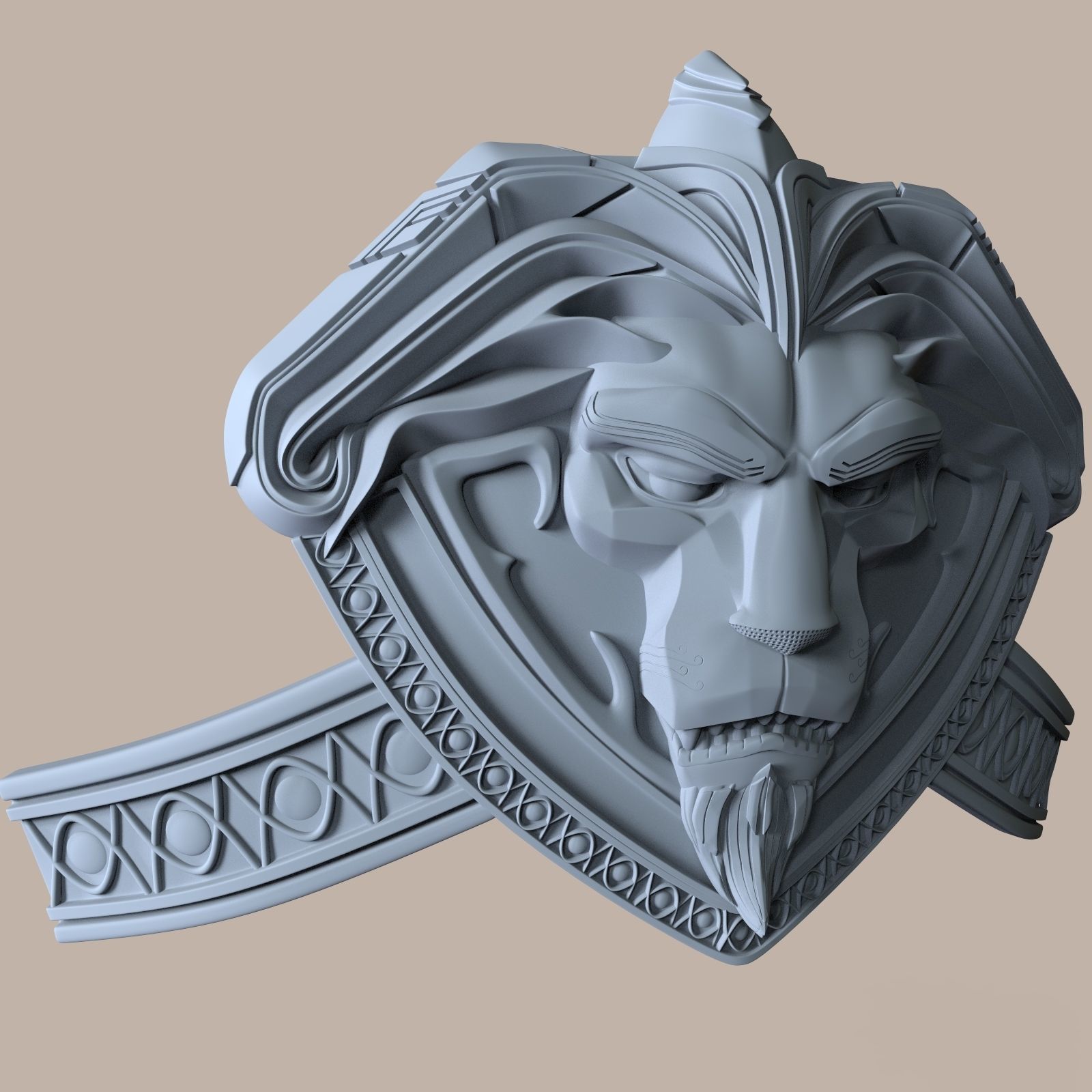 Anduin Wrynn Cosplay Armor element for cosplay 3D print model_4