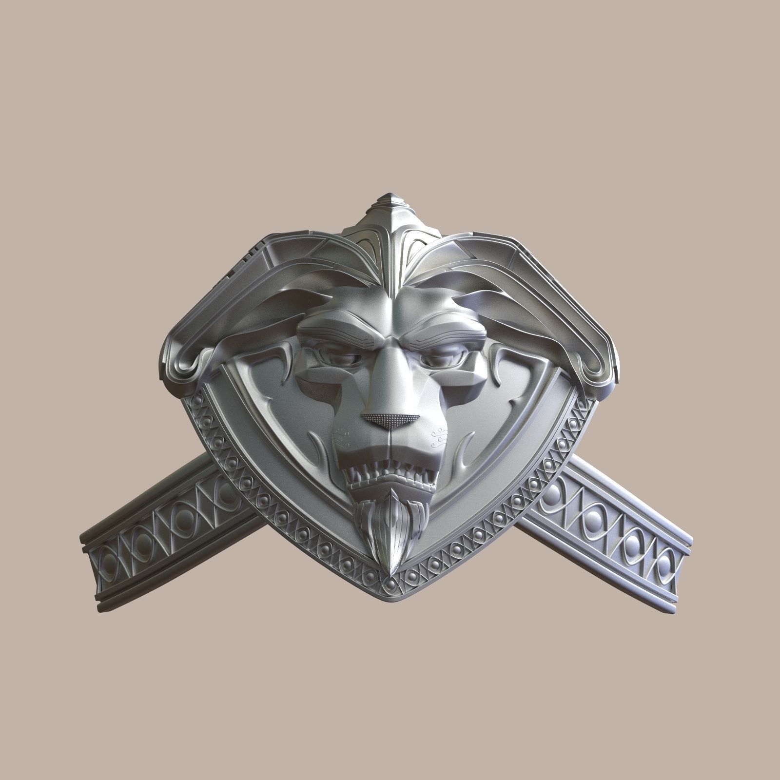 Anduin Wrynn Cosplay Armor element for cosplay 3D print model_2