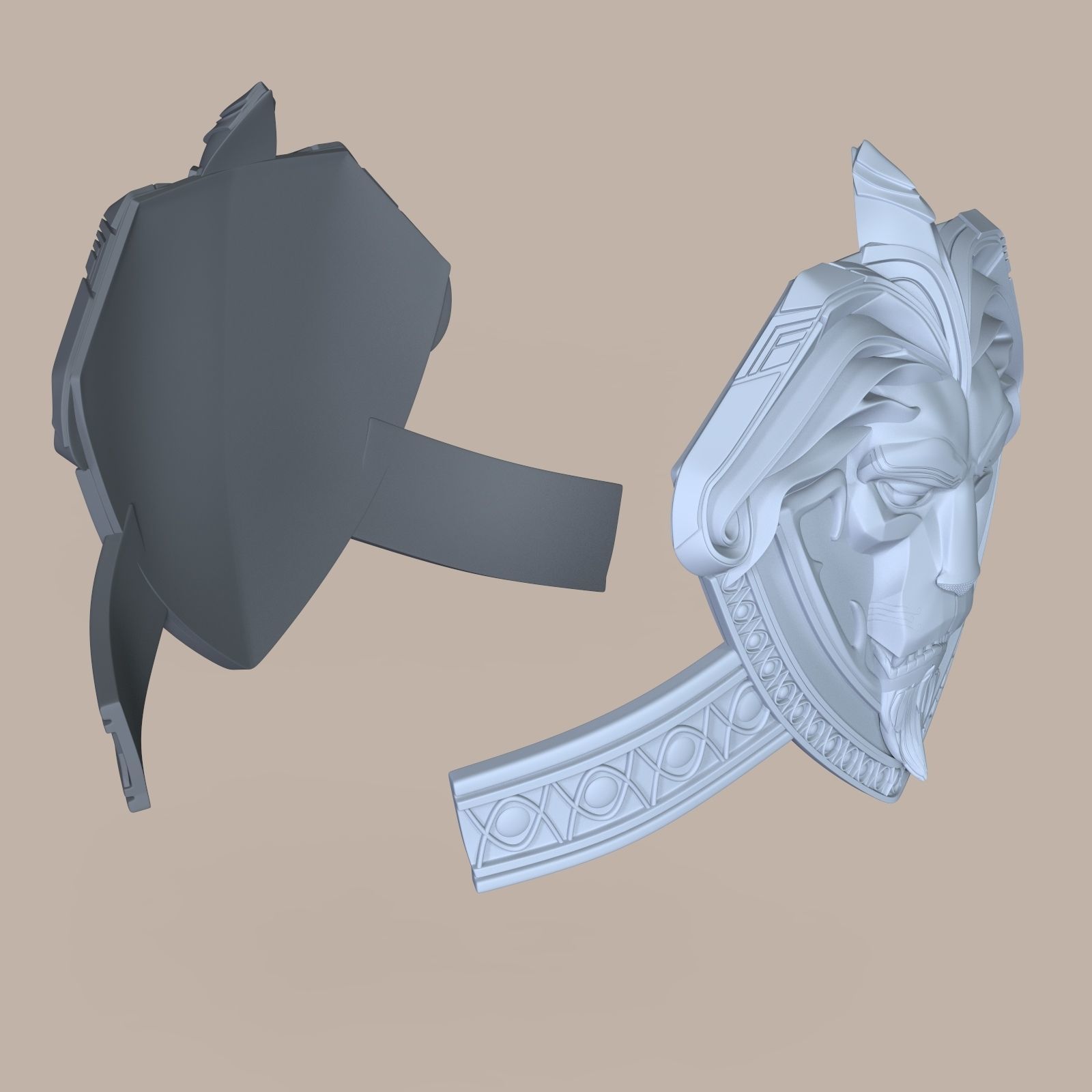 Anduin Wrynn Cosplay Armor element for cosplay 3D print model_5