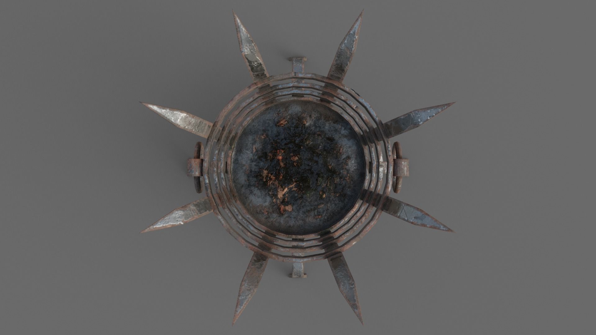 Dungeon Brazier Low-poly 3D model_6