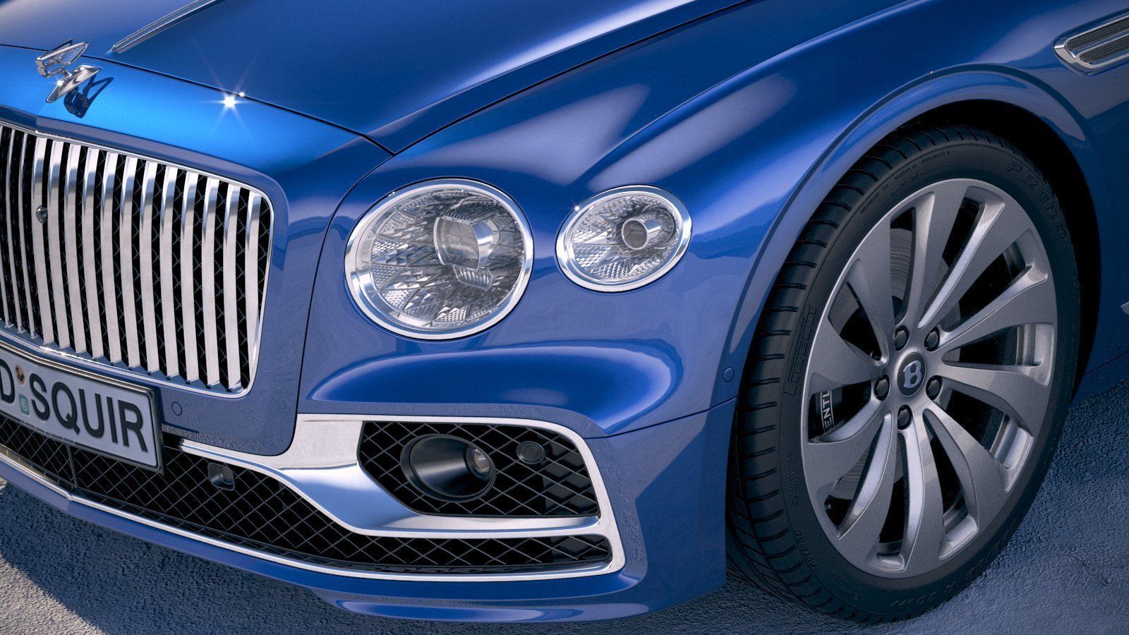 Bentley Flying Spur 2020 3D model_2