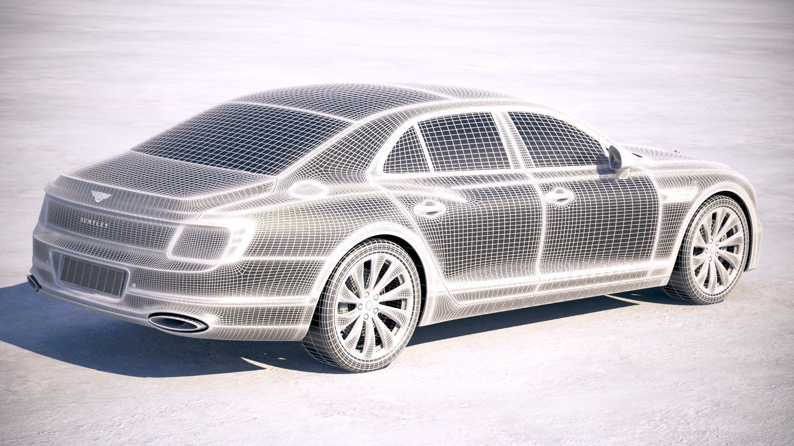 Bentley Flying Spur 2020 3D model_25