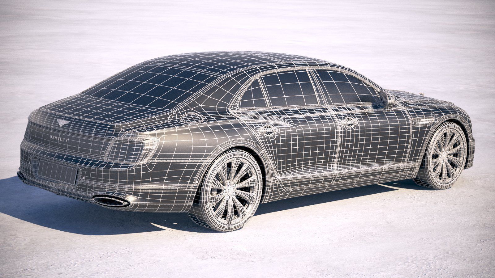Bentley Flying Spur 2020 3D model_27