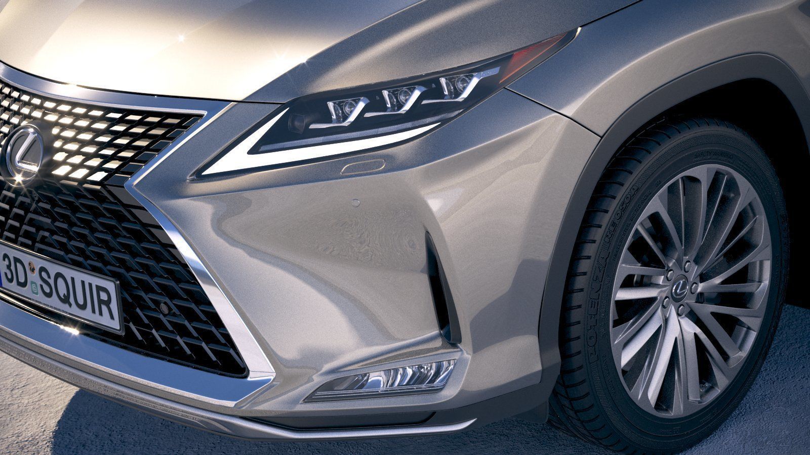 Lexus RX 2020 3D model_2
