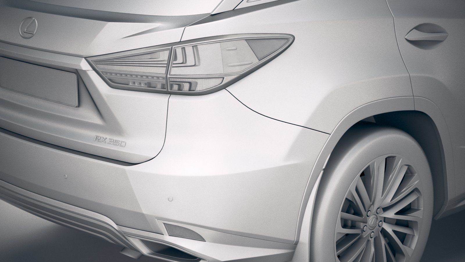 Lexus RX 2020 3D model_19