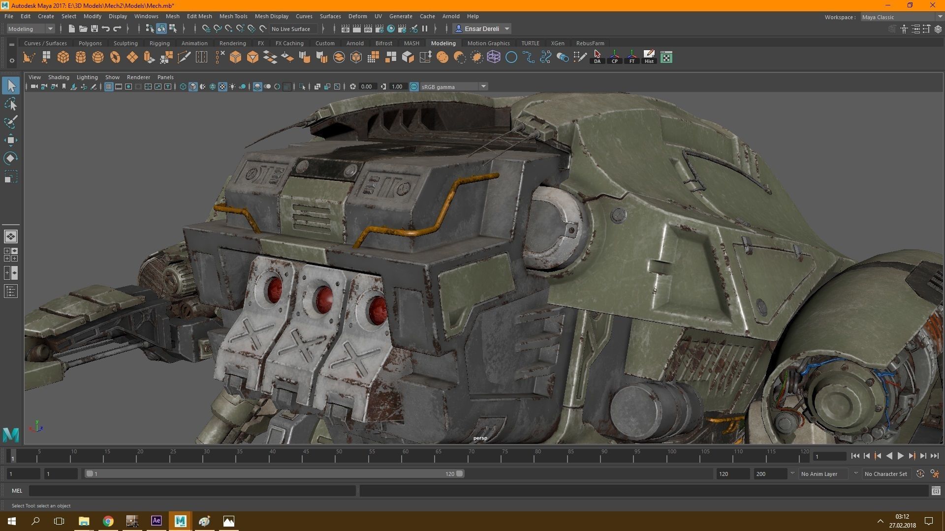 War Mech 3D model_11