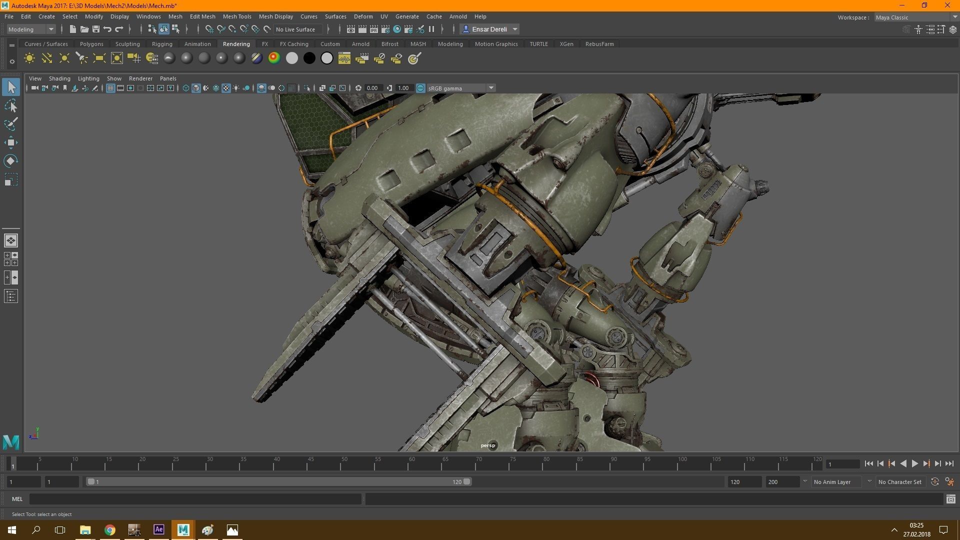 War Mech 3D model_23