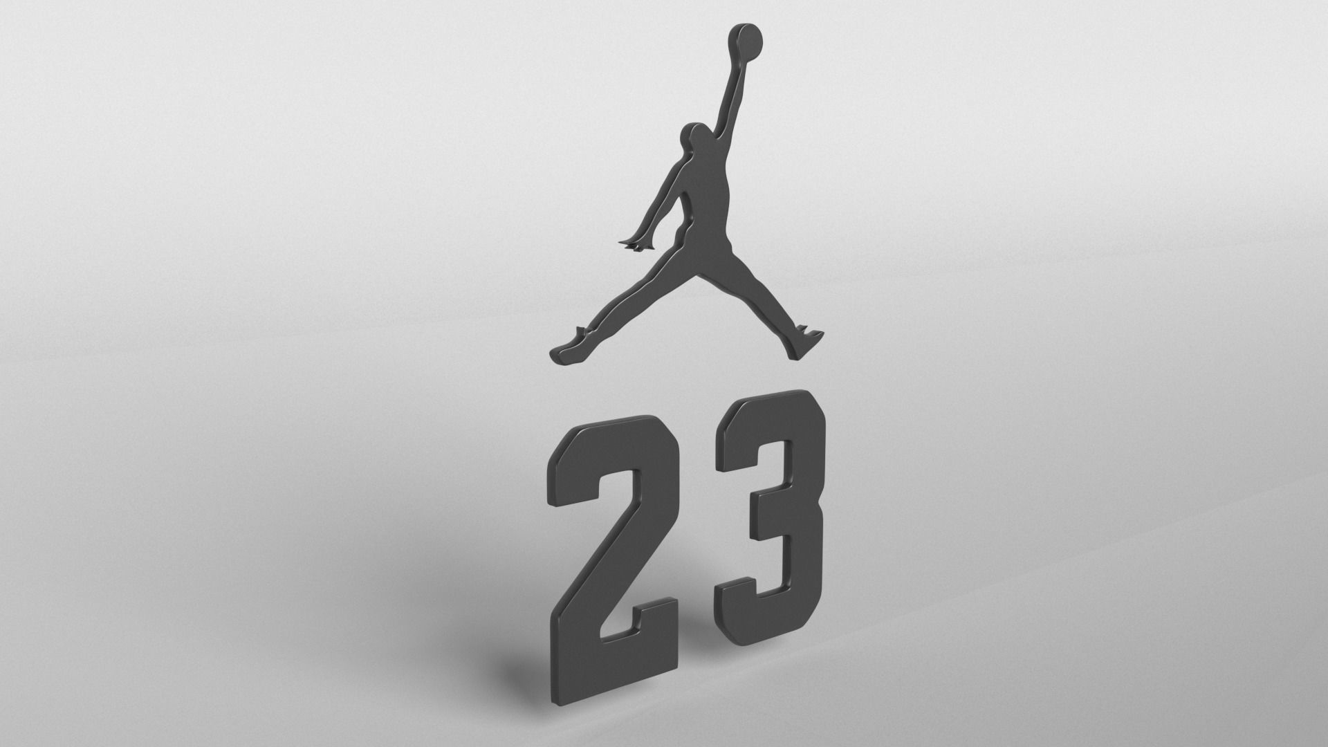 Jordan Logo version2 001 Free 3D model_4