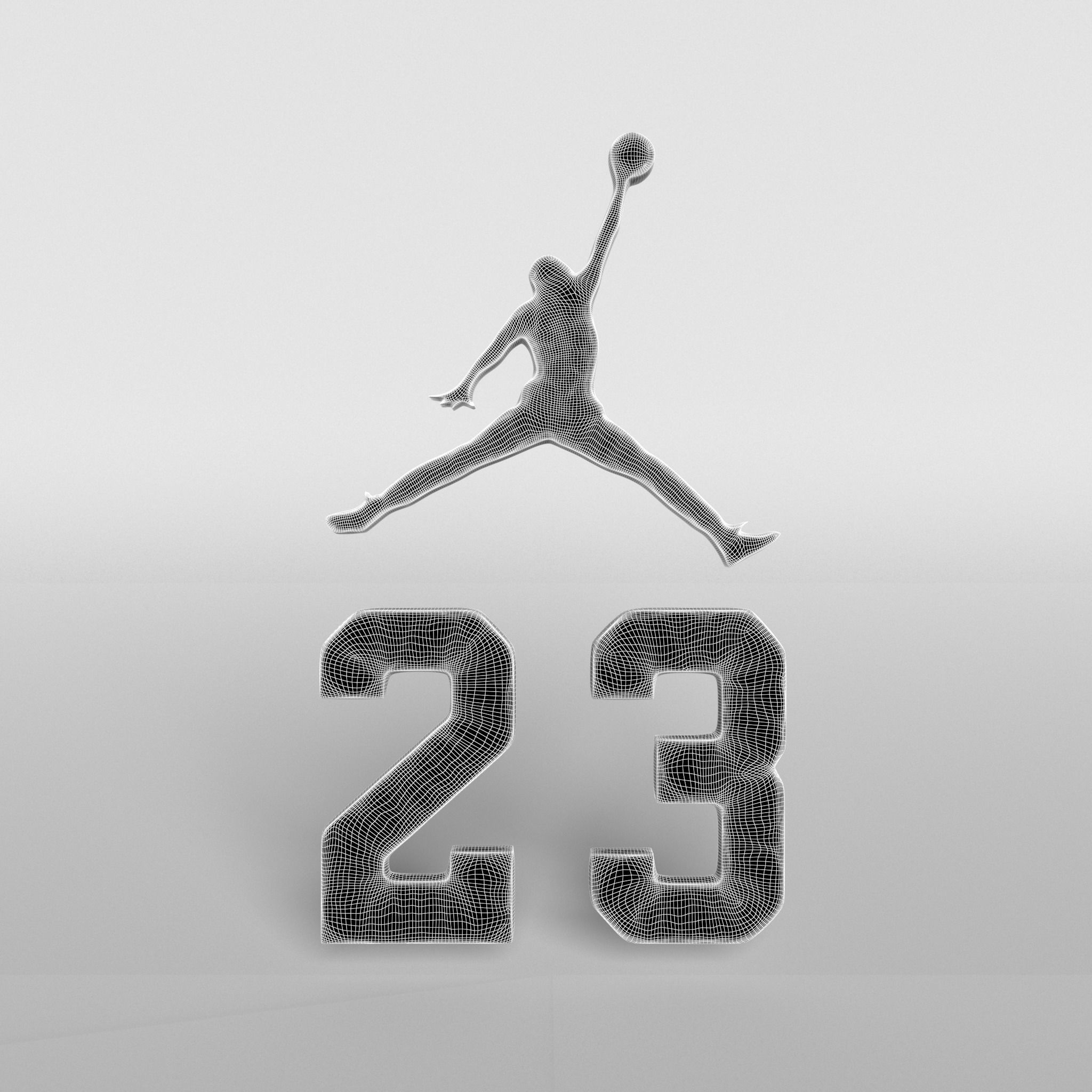 Jordan Logo version2 002 Free 3D model_5