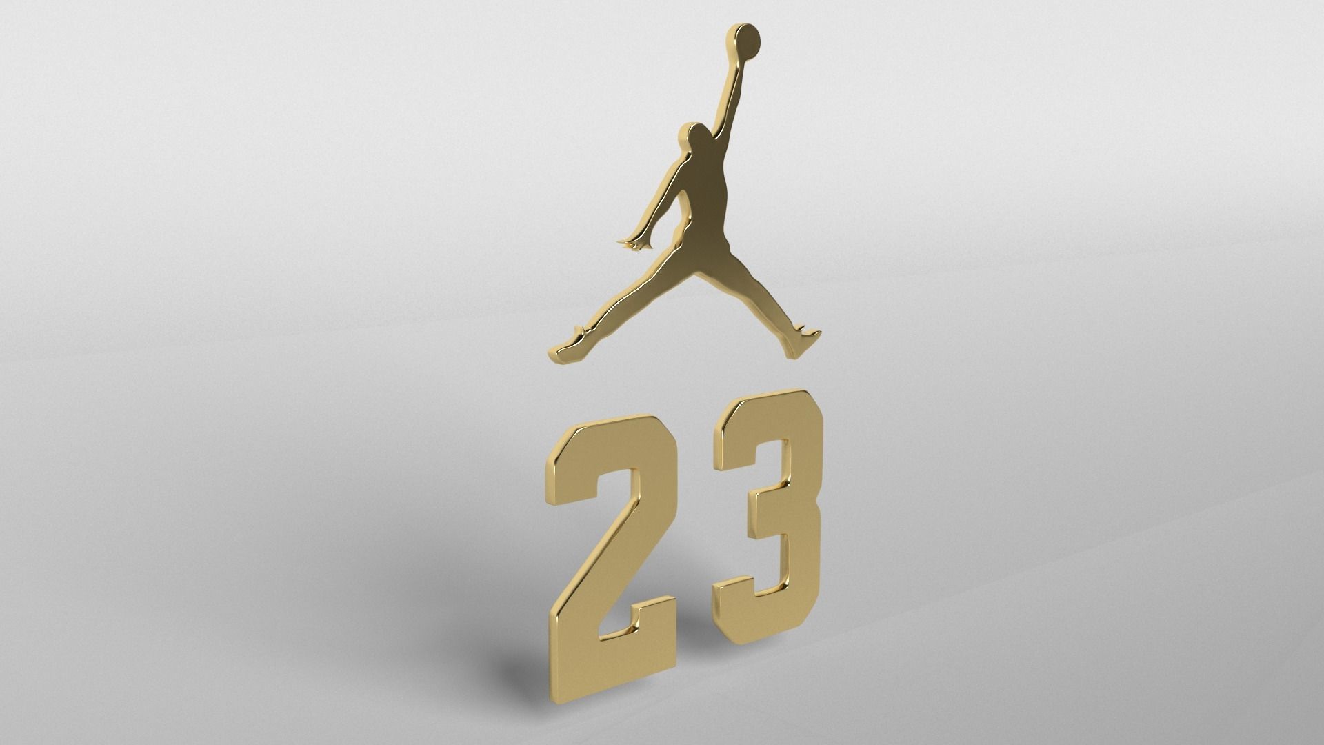 Jordan Logo version2 002 Free 3D model_4