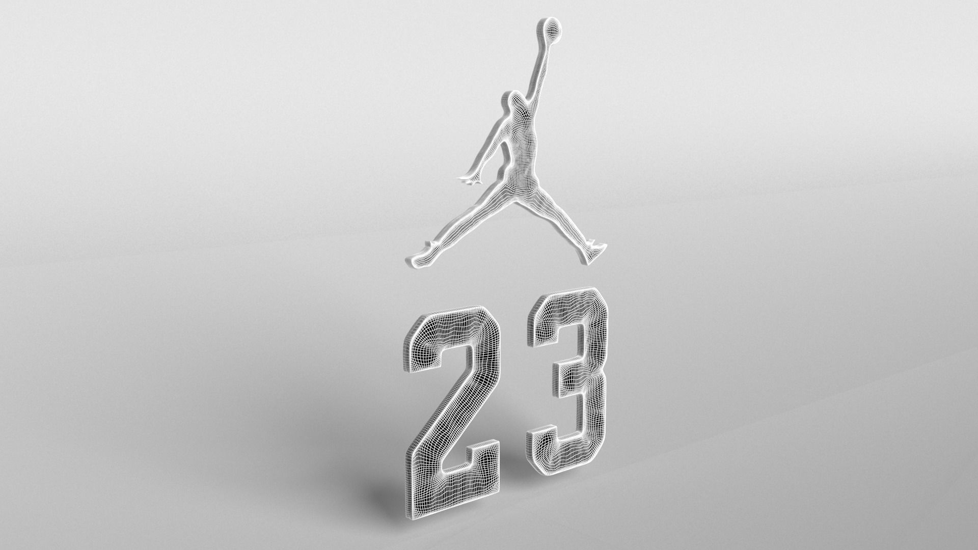 Jordan Logo version2 004 Free 3D model_8