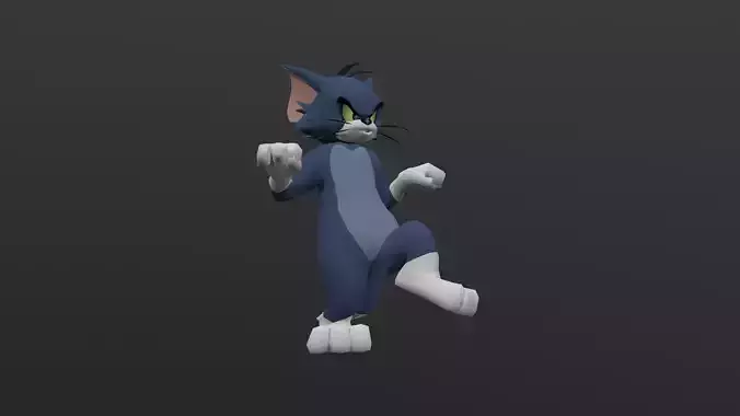 TOMC-027 Tom Cat Slow Walking Low-poly 3D model