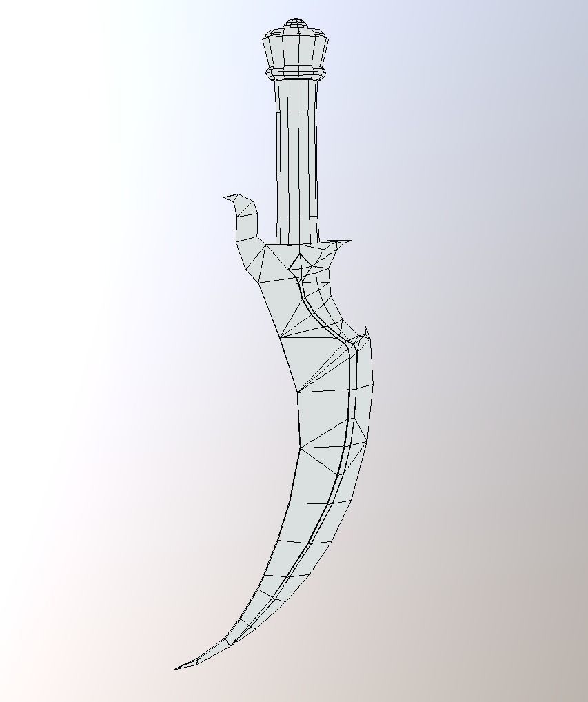 Elite Rogue Archer Character Low-poly 3D model_11