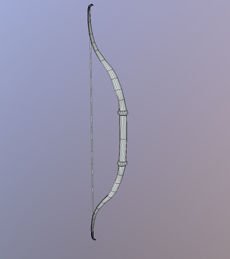 Elite Rogue Archer Character Low-poly 3D model_9