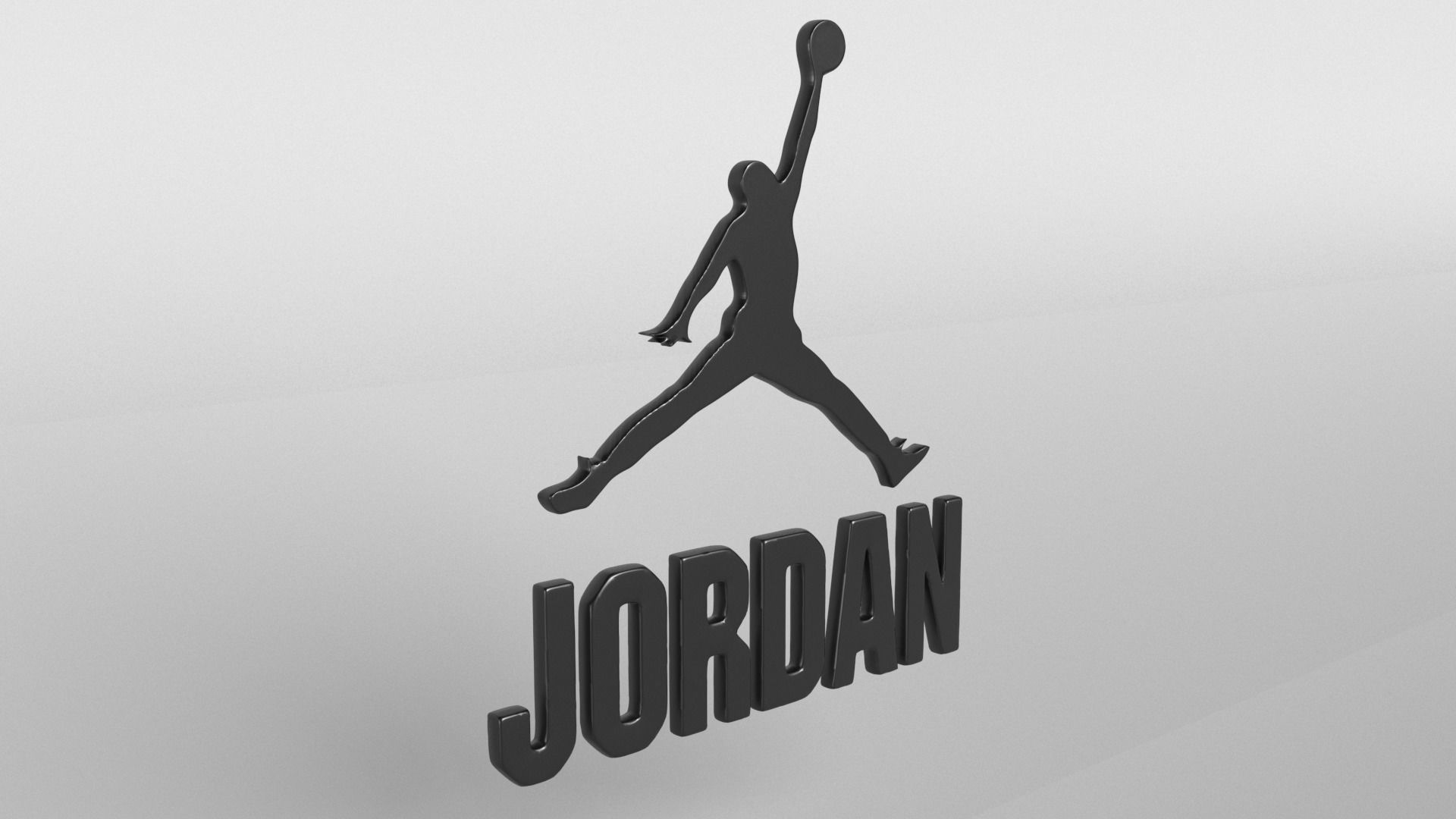 Jordan Logo version3 001 Free 3D model_4
