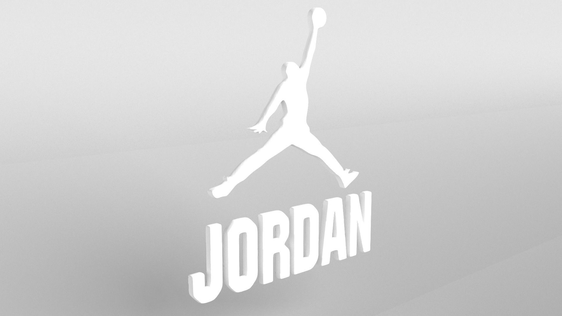Jordan Logo version3 002 Free 3D model_4