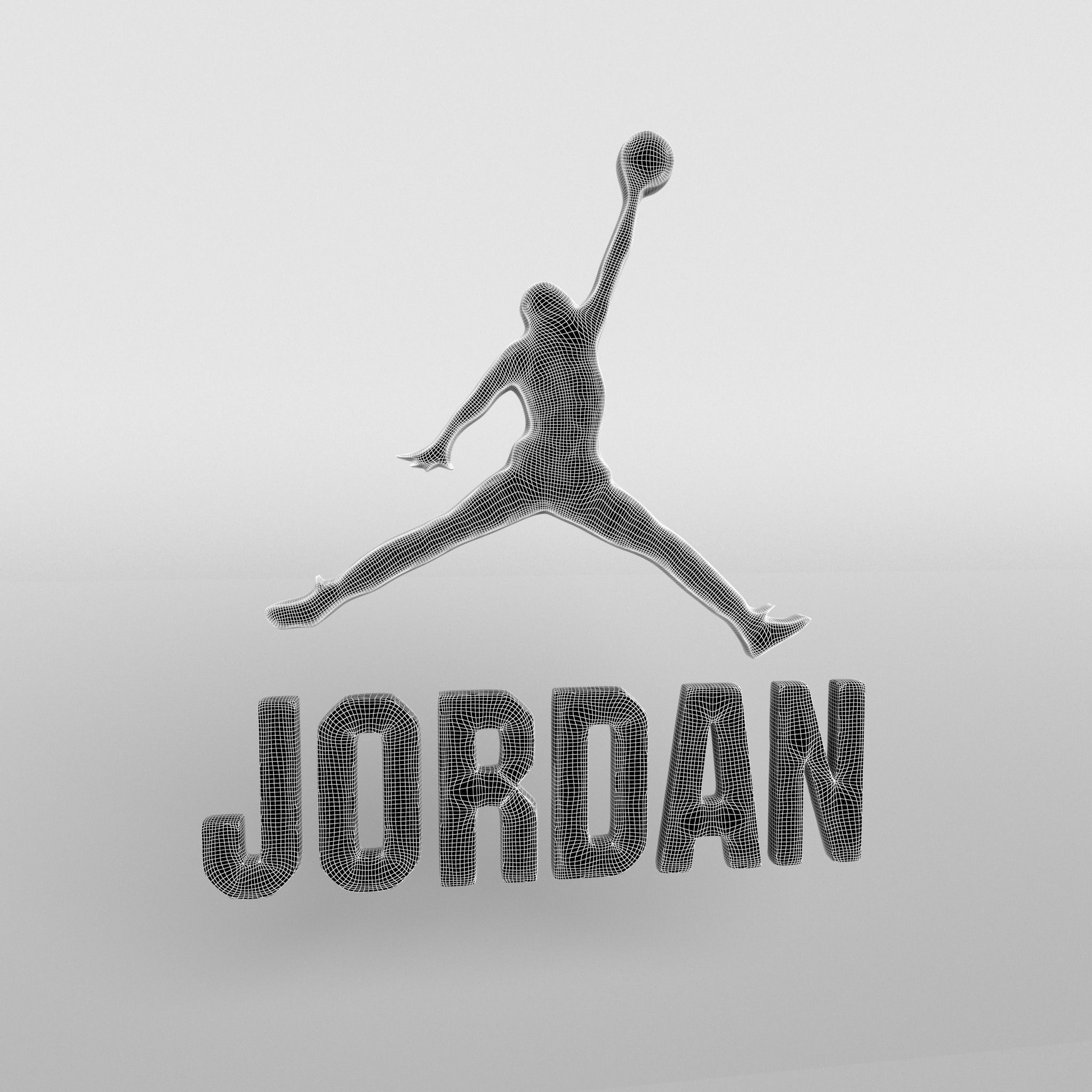 Jordan Logo version3 006 Free 3D model_5