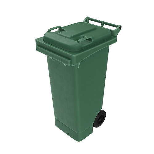 Plastic Wheelie Trash Bin 3D model