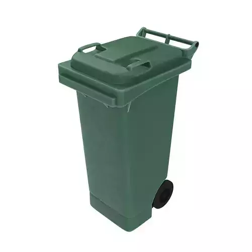 Plastic Wheelie Trash Bin 3D model
