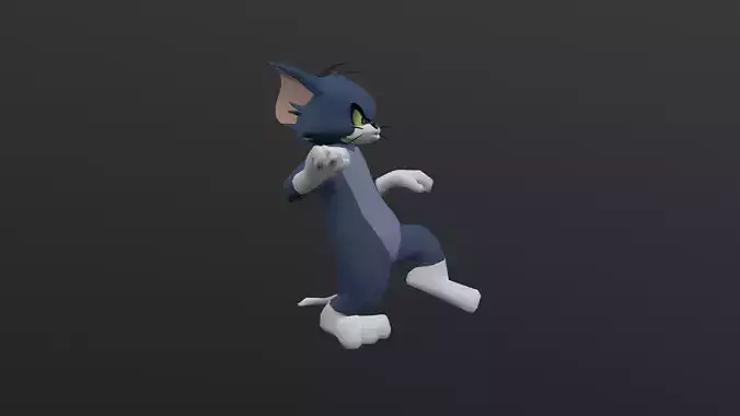TOMC-028 Tom Cat Slow Walking In Place Low-poly 3D model