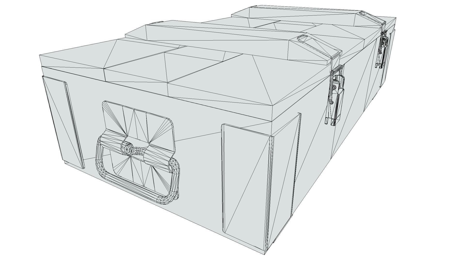 Ammunition Wood Crates 02 - PBR Low-poly 3D model_4