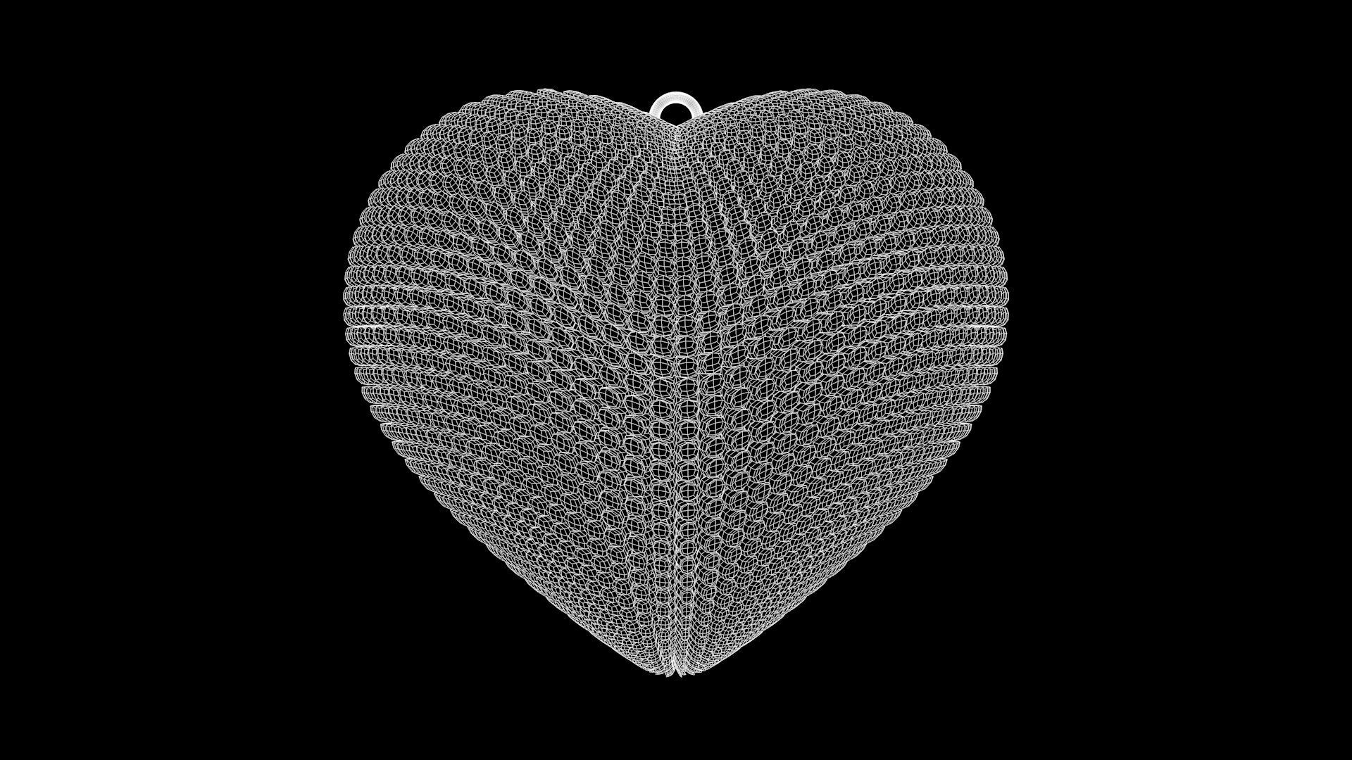 Heart Jewel - Pendant 3D model_6