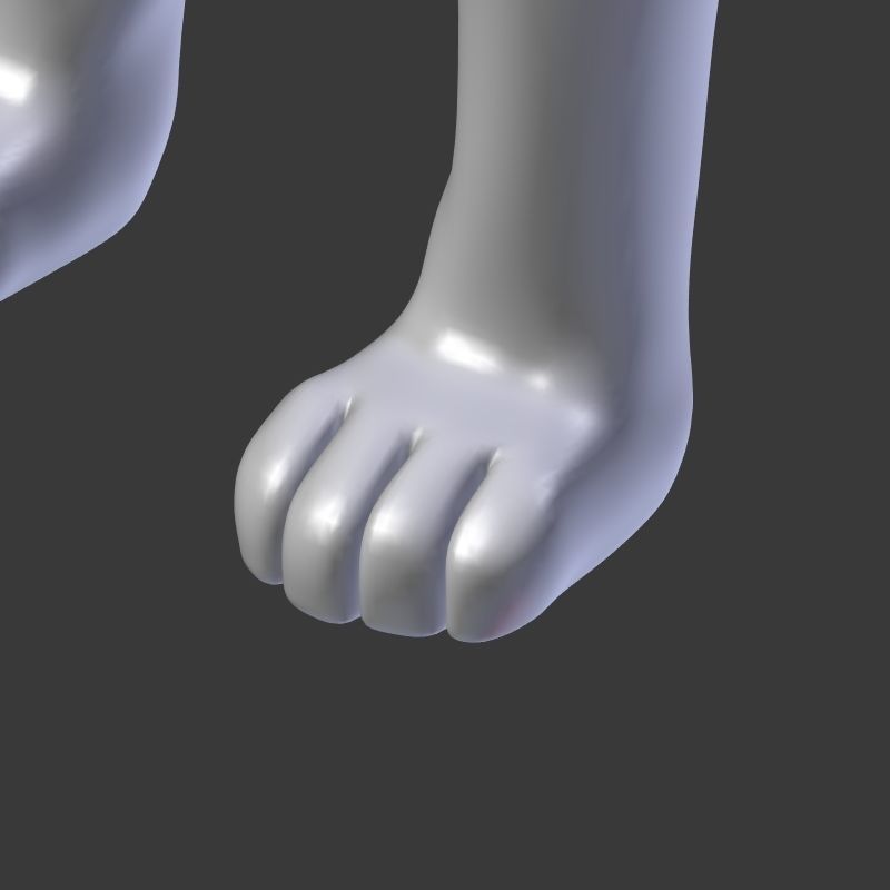 Cartoon Dog Low-poly 3D model_22